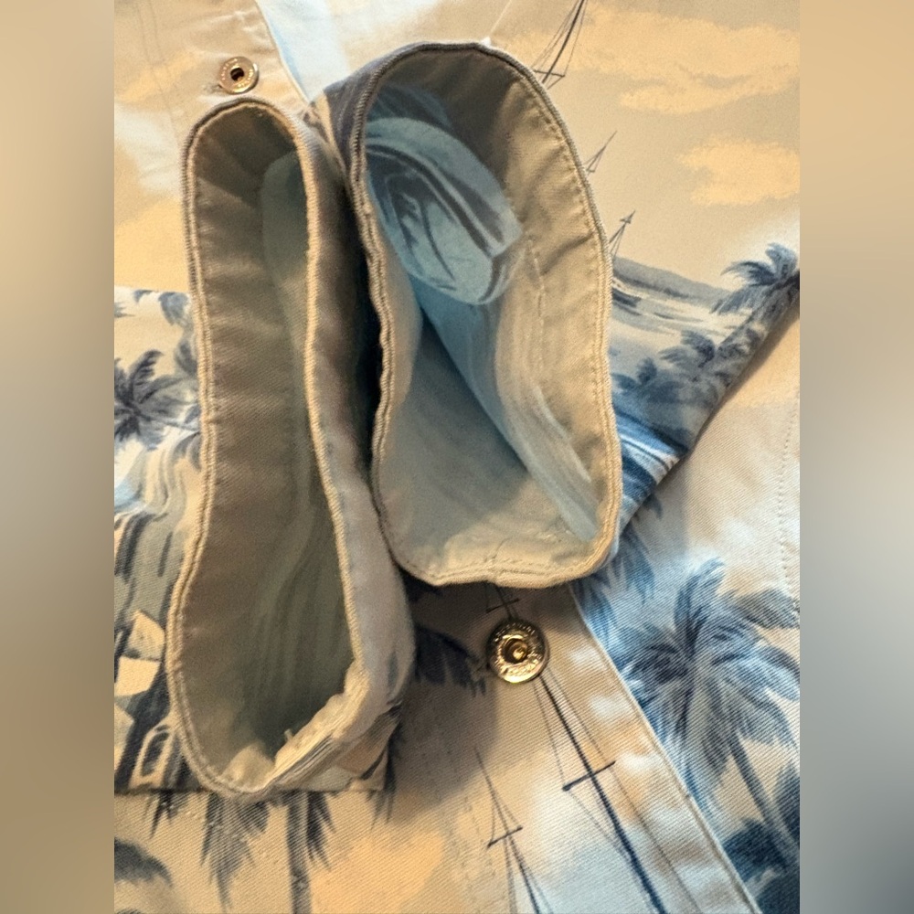 Ralph Lauren Naval Supply Company St Martin Tropical Boat Barn Coat Fish Palms - Picture 5 of 11